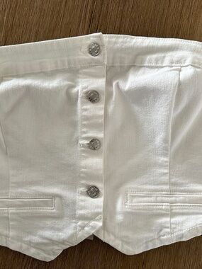 Love Tree White Denim Corset M